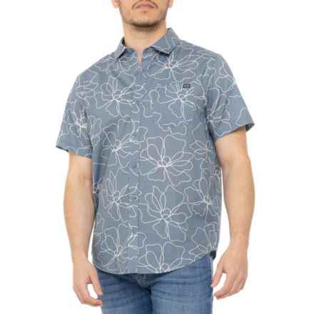 Hurley Caryota Print Woven Shirt- Short Sleeve in Hypnotic