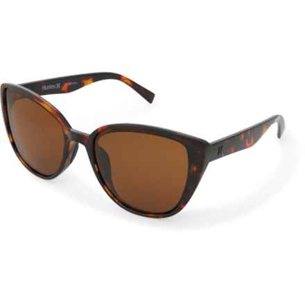 Hurley Cat Eye Sunglasses - Polarized in Shiny Tort