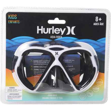 Hurley Diving Mask (For Boys and Girls) in Black/White
