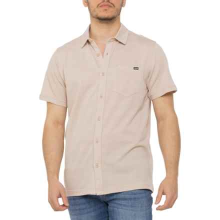 Hurley Dobby Knit Shirt - Short Sleeve in Medium Sand