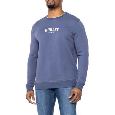 Hurley Dropout Ivy League Fleece Sweatshirt in Diffused Blue