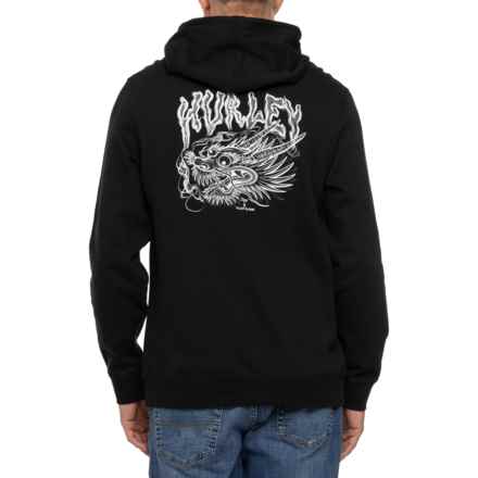 Hurley Elliot Dragon Fleece Hoodie in Black