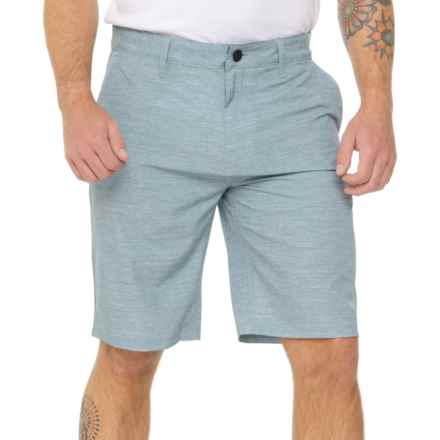 Hurley Essential Heather Hybrid Walk Shorts in Gladiator Grey