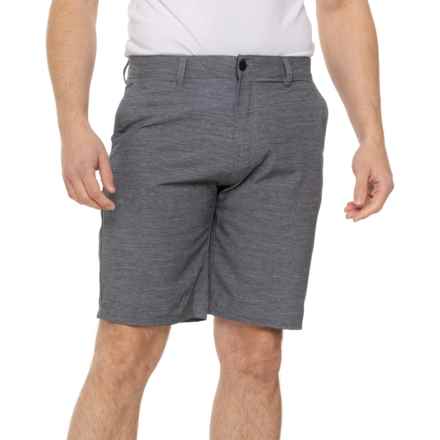 Hurley Essential Heather Hybrid Walk Shorts in Ion Grey
