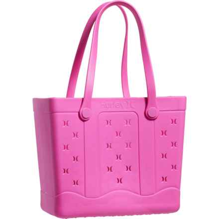 Hurley EVA Beach Tote Bag - 16” in Neon Pink