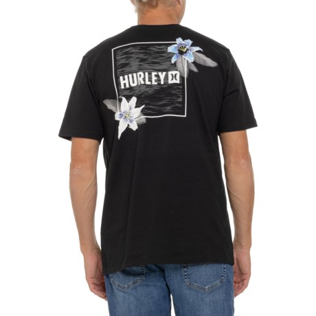 Hurley Everyday Four Corner T-Shirt - Short Sleeve in Black