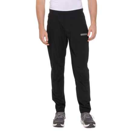 Hurley Exist Block Logo Warp Knit Slim Pants in Black