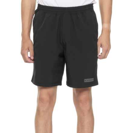 HURLEY EXIST Exist Block Logo Warm-Up Shorts in Black