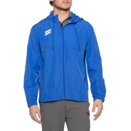 HURLEY EXIST Full-Zip Windbreaker Jacket in Med Blue