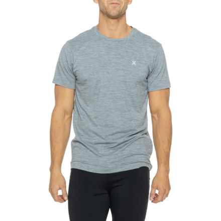 HURLEY EXIST Icon Logo Space-Dye T-Shirt - Short Sleeve in Gladiator Grey