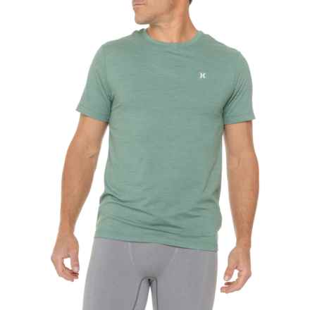 HURLEY EXIST Icon Logo Space-Dye T-Shirt - Short Sleeve in Lone Pine