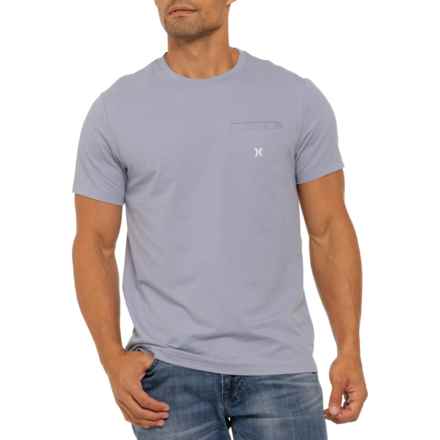 HURLEY EXIST Pique Pocket T-Shirt - Short Sleeve in Lilac Ice