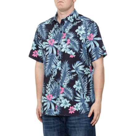 Hurley Futura Floral Stretch-Woven Shirt - UPF 50+, Short Sleeve in Black