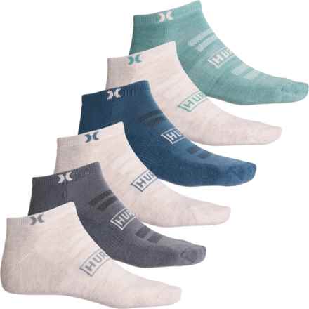 Hurley Half Terry Low Cut Socks - 6-Pack, Below the Ankle (For Men) in Natural
