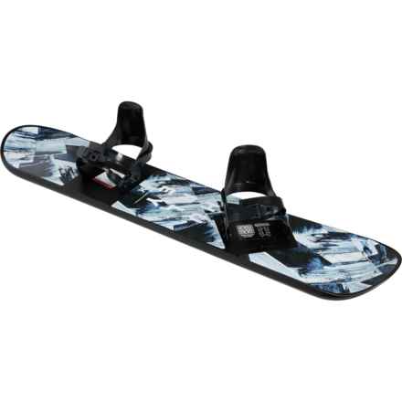 Hurley Icewave Beginner Snowboard with Bindings - 42” (For Boys and Girls) in Grey Multi