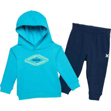 Hurley Infant Boys Hoodie and Sweatpants Set in Blue Lazer