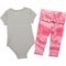 4AWGA_2 Hurley Infant Girls Baby Bodysuit and Leggings Set - Short Sleeve