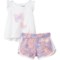 Hurley Infant Girls T-Shirt and French Terry Shorts Set - Short Sleeve in White