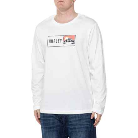 Hurley K2 Glacier Graphic T-Shirt - Long Sleeve in Barely Bone