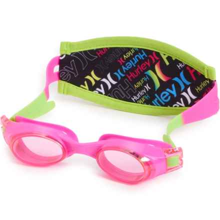 Hurley Kai Swim Goggles with Neoprene Backstrap (For Kids) in Multi