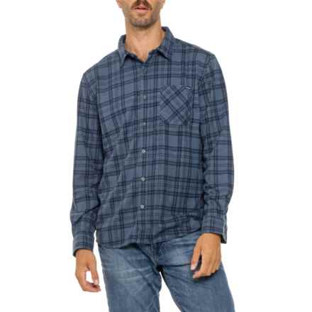 Hurley Knit Printed Button-Up Shirt - Long Sleeve in 400 Diffused Blue