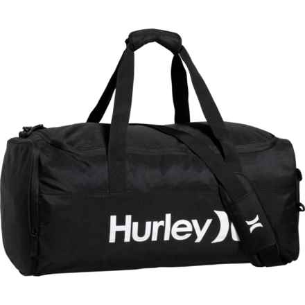 Hurley Large Block Duffel Bag - Black-White in Black/White