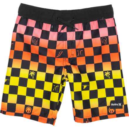 Hurley Little Boys Check Boardshorts in Multi