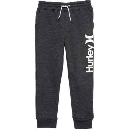 Hurley Little Boys Fleece Fashion Joggers in Black Heather