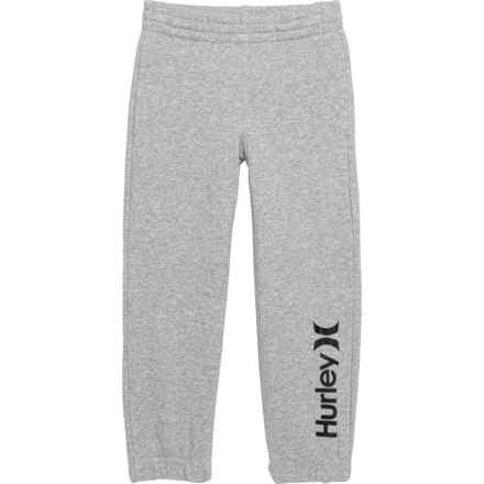 Hurley Little Boys Fleece Fashion Sweatpants in Dk Grey Heather