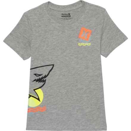 Hurley Little Boys Fun Graphic T-Shirt - Short Sleeve in Dk Grey Heather