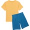 3WKXR_2 Hurley Little Boys Knit T-Shirt and Shorts Set - Short Sleeve