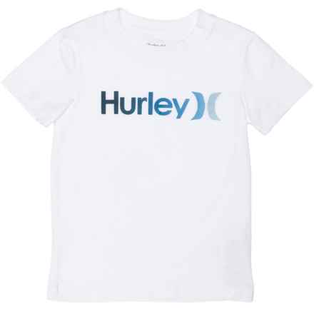 Hurley Little Boys Logo T-Shirt - Short Sleeve in White