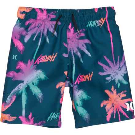 Hurley Little Boys Palm Boardshorts in Blue Force