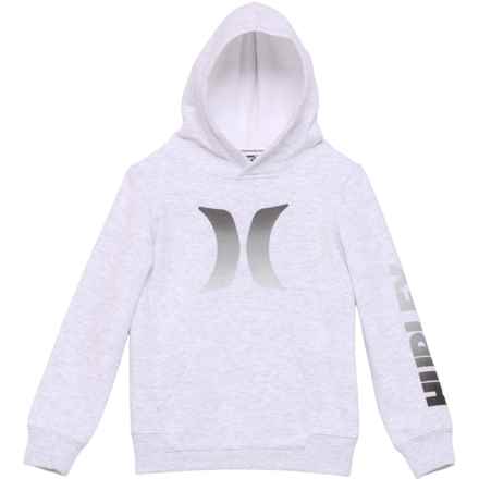 Hurley Little Boys Pullover Hoodie in Birch Heather