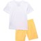 1MXDJ_2 Hurley Little Boys Swim Shirt and Shorts Set - UPF 50+, Short Sleeve