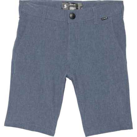 Hurley Little Boys Woven Golf Shorts in Obsidian Heather