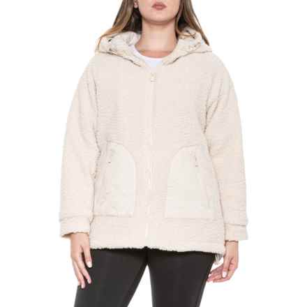 Hurley Mixed Media Reversible Jacket - Sherpa and Quilted in Marshmallow