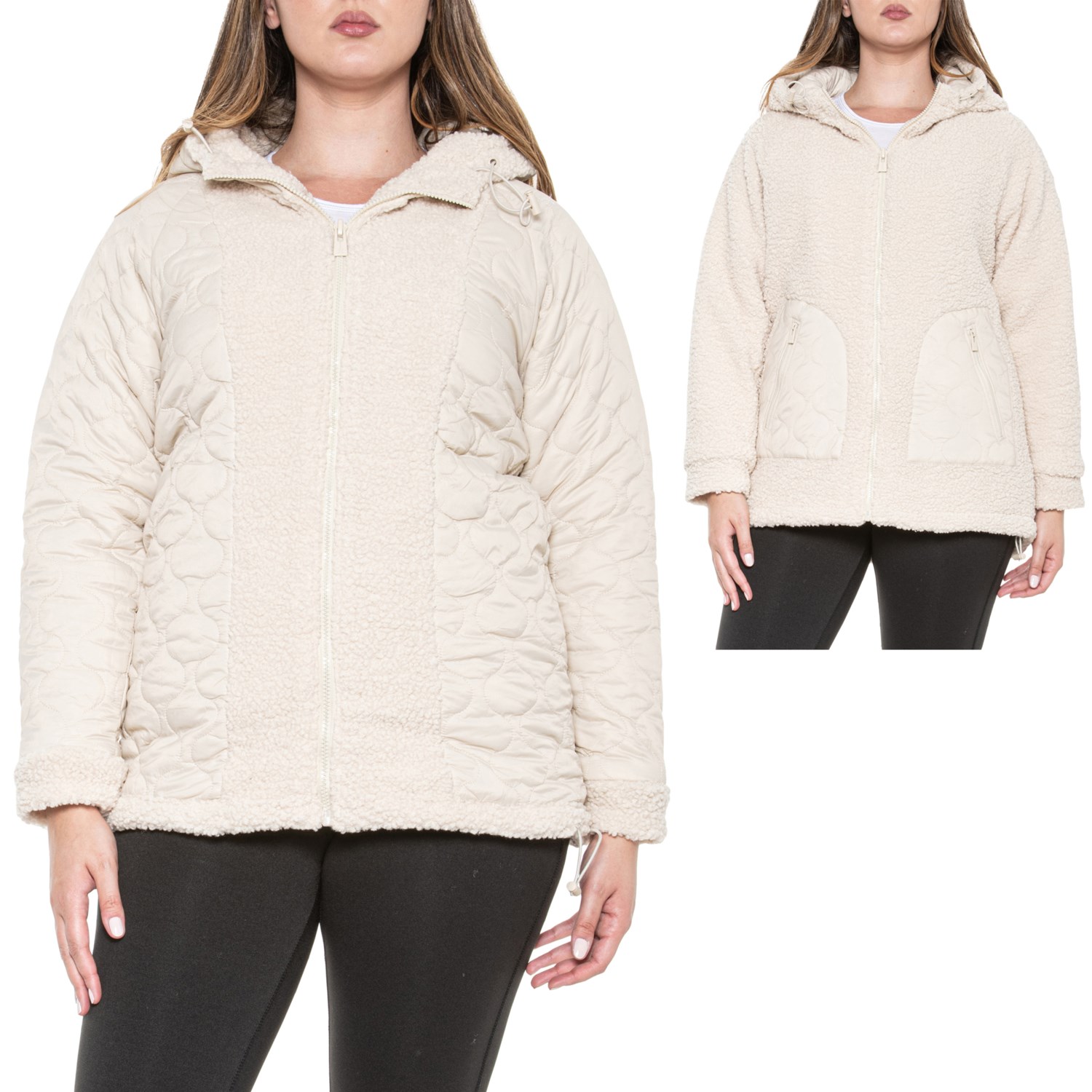 Hurley Mixed Media Reversible Jacket - Sherpa and Quilted - Save 51%