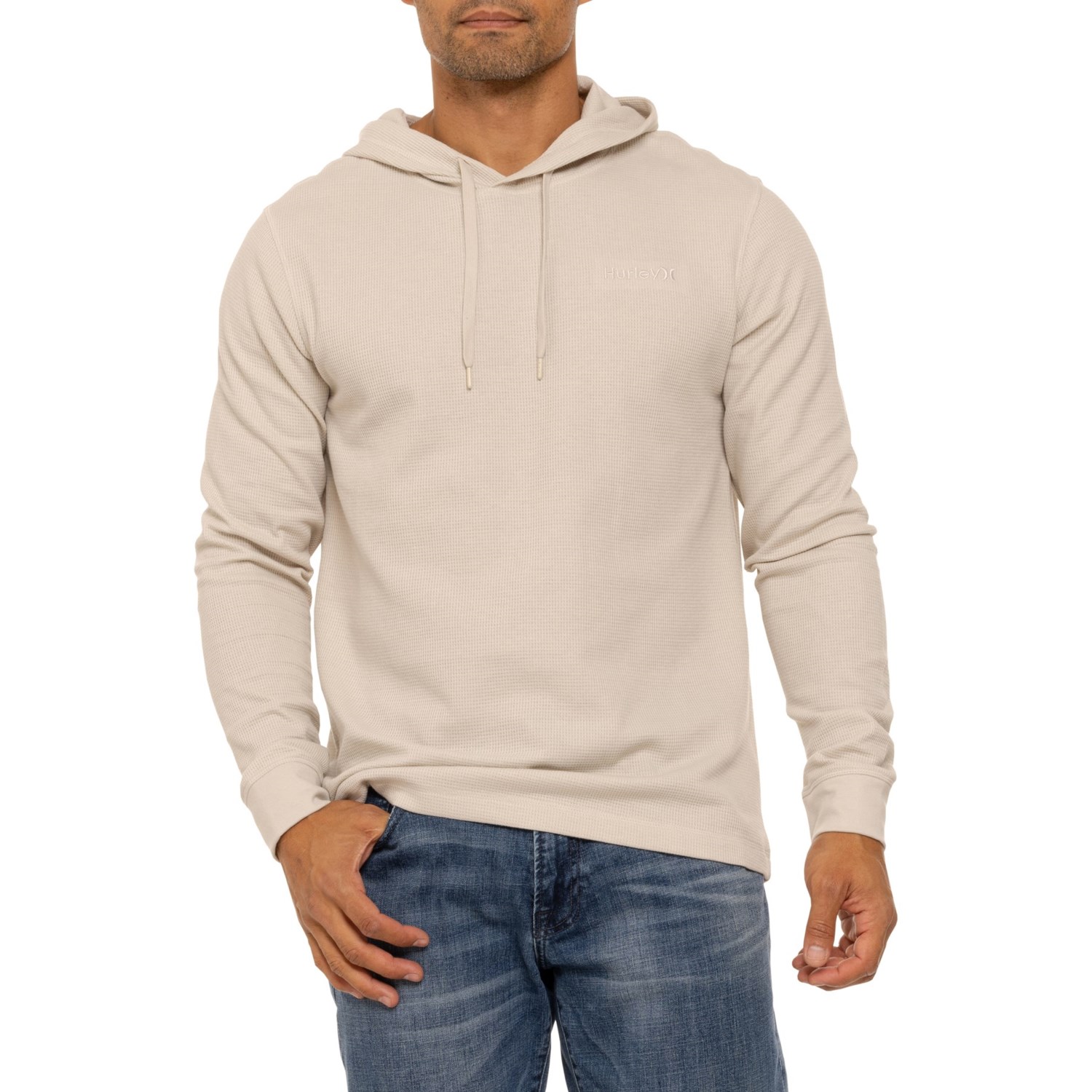 Hurley One and Only Hooded Thermal T Shirt Long Sleeve Save 50