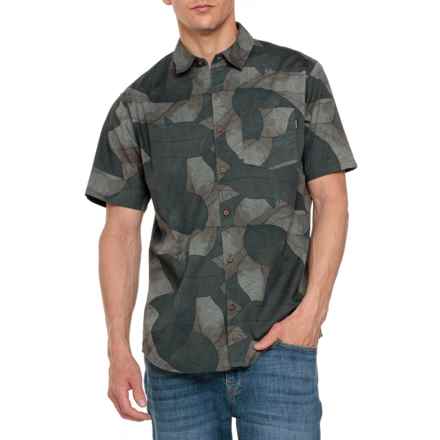 Hurley One and Only Lido Stretch-Woven Shirt - Short Sleeve in Cargo
