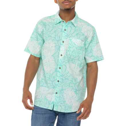 Hurley One and Only Lido Stretch-Woven Shirt - Short Sleeve in Tropmist 3