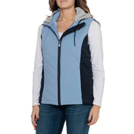 Hurley Packable Hooded Vest - Insulated in Clear Sky