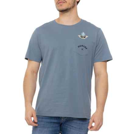 Hurley Peek-A-Boo Pineapple Pocket T-Shirt - Short Sleeve in Hypnotic