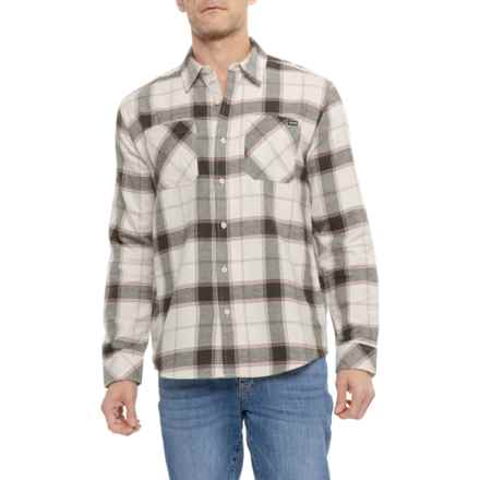 Hurley Plaid Flannel Button-Up Shirt - Long Sleeve in Bone