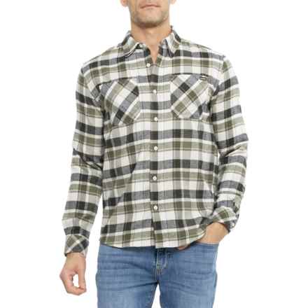 Hurley Plaid Flannel Button-Up Shirt - Long Sleeve in Bone