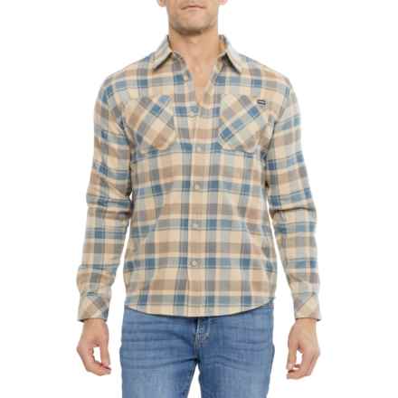 Hurley Plaid Flannel Button-Up Shirt - Long Sleeve in Hazelnut