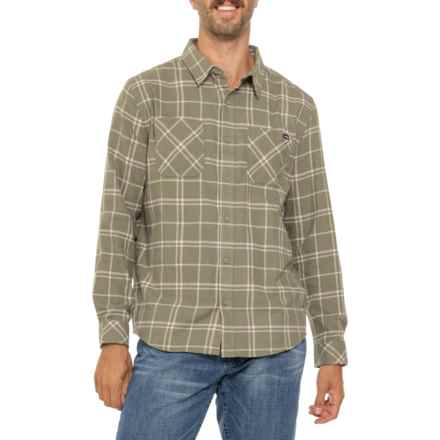 Hurley Plaid Flannel Button-Up Shirt - Long Sleeve in Iguana