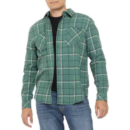 Hurley Plaid Flannel Button-Up Shirt - Long Sleeve in Lone Pine