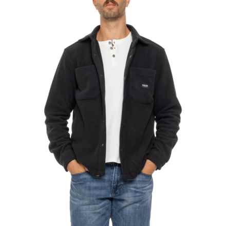 Hurley Polar Fleece Shirt Jacket - Snap Front in Black