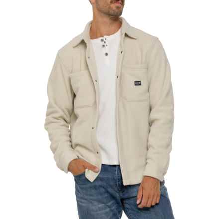Hurley Polar Fleece Shirt Jacket - Snap Front in Bone